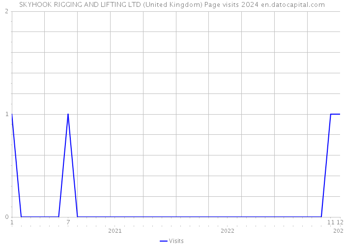 SKYHOOK RIGGING AND LIFTING LTD (United Kingdom) Page visits 2024 