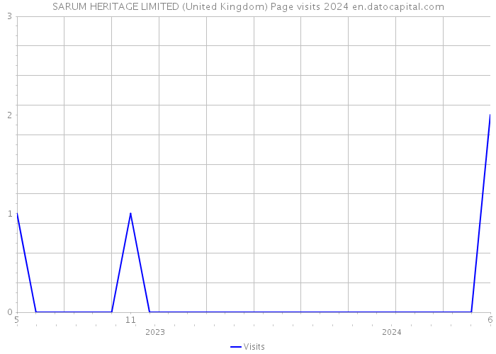 SARUM HERITAGE LIMITED (United Kingdom) Page visits 2024 