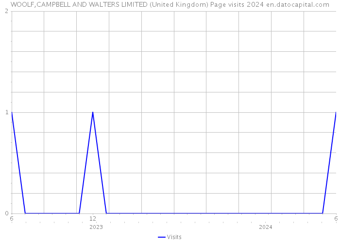 WOOLF,CAMPBELL AND WALTERS LIMITED (United Kingdom) Page visits 2024 