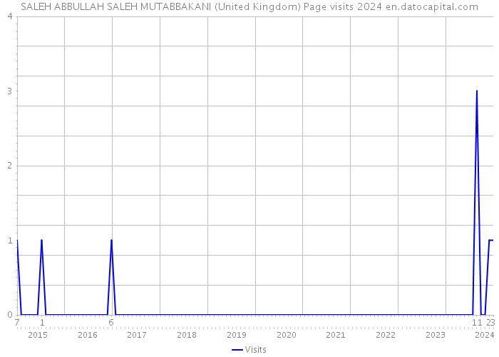 SALEH ABBULLAH SALEH MUTABBAKANI (United Kingdom) Page visits 2024 