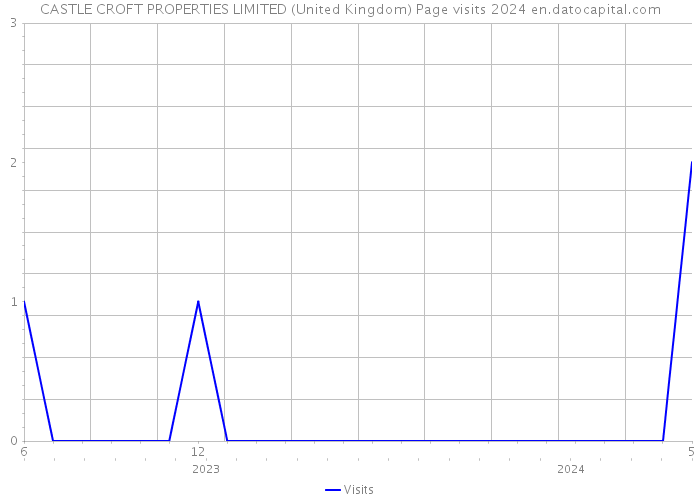 CASTLE CROFT PROPERTIES LIMITED (United Kingdom) Page visits 2024 