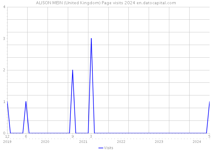 ALISON MEIN (United Kingdom) Page visits 2024 