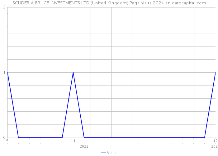 SCUDERIA BRUCE INVESTMENTS LTD (United Kingdom) Page visits 2024 