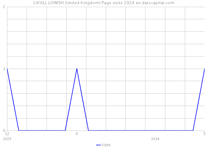 CAVILL LOWISH (United Kingdom) Page visits 2024 