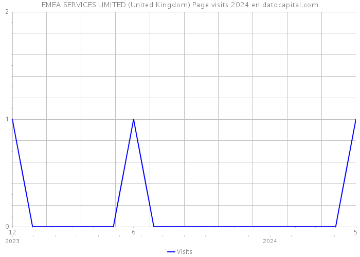 EMEA SERVICES LIMITED (United Kingdom) Page visits 2024 