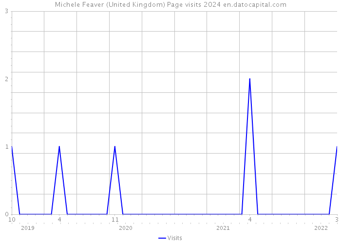 Michele Feaver (United Kingdom) Page visits 2024 