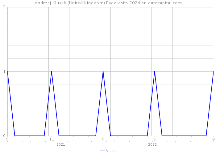 Andrzej Klusek (United Kingdom) Page visits 2024 