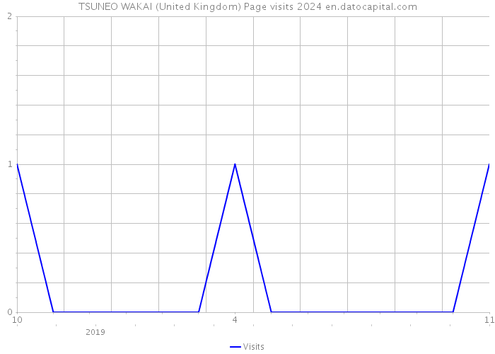 TSUNEO WAKAI (United Kingdom) Page visits 2024 