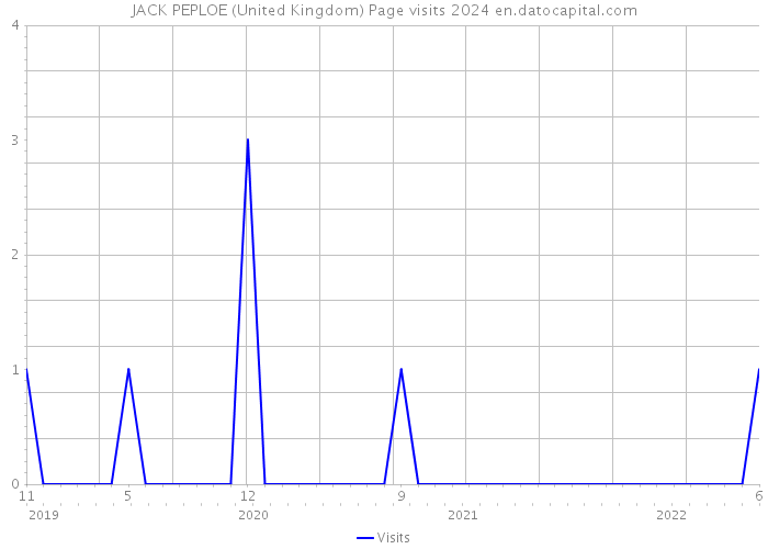 JACK PEPLOE (United Kingdom) Page visits 2024 