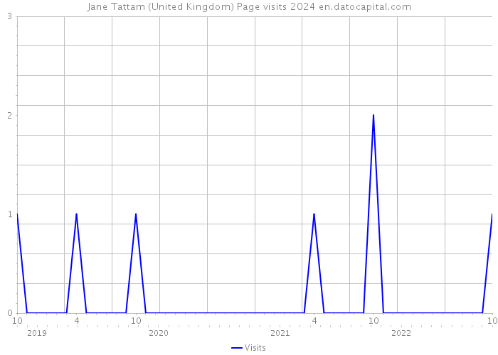 Jane Tattam (United Kingdom) Page visits 2024 