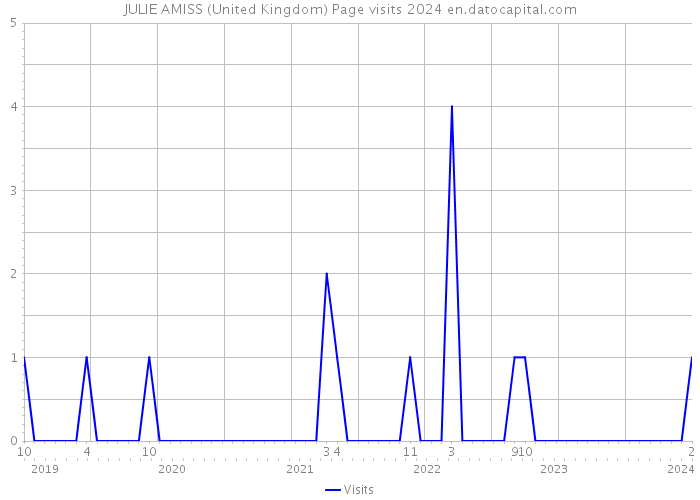 JULIE AMISS (United Kingdom) Page visits 2024 