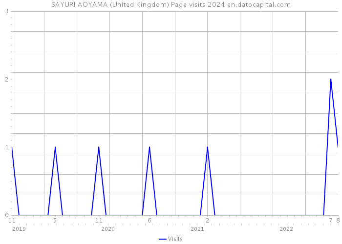 SAYURI AOYAMA (United Kingdom) Page visits 2024 