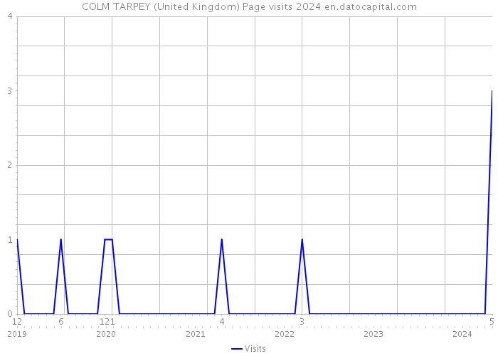 COLM TARPEY (United Kingdom) Page visits 2024 