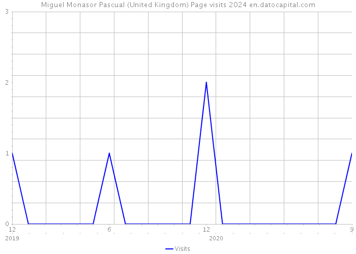 Miguel Monasor Pascual (United Kingdom) Page visits 2024 