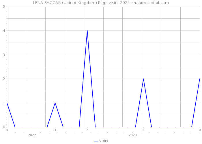 LENA SAGGAR (United Kingdom) Page visits 2024 