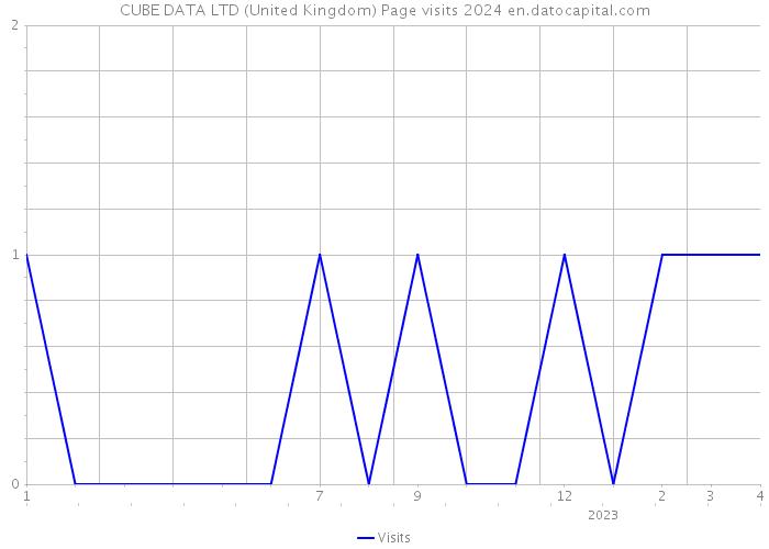 CUBE DATA LTD (United Kingdom) Page visits 2024 
