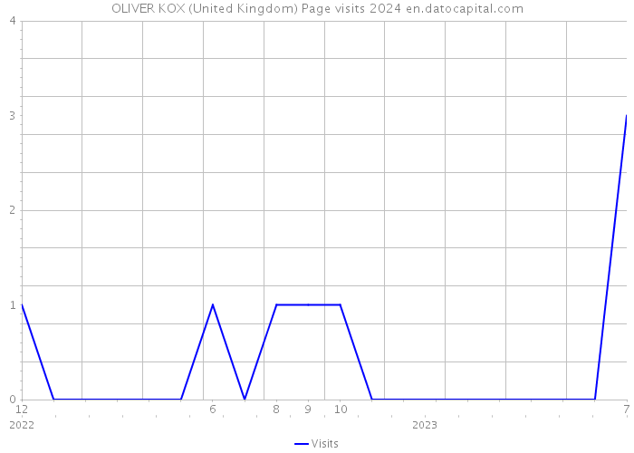 OLIVER KOX (United Kingdom) Page visits 2024 