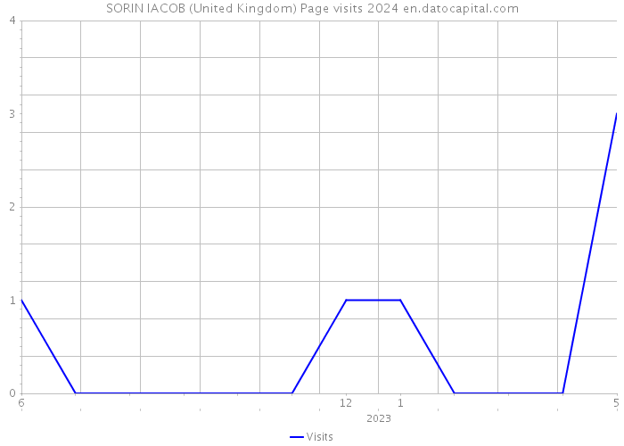 SORIN IACOB (United Kingdom) Page visits 2024 