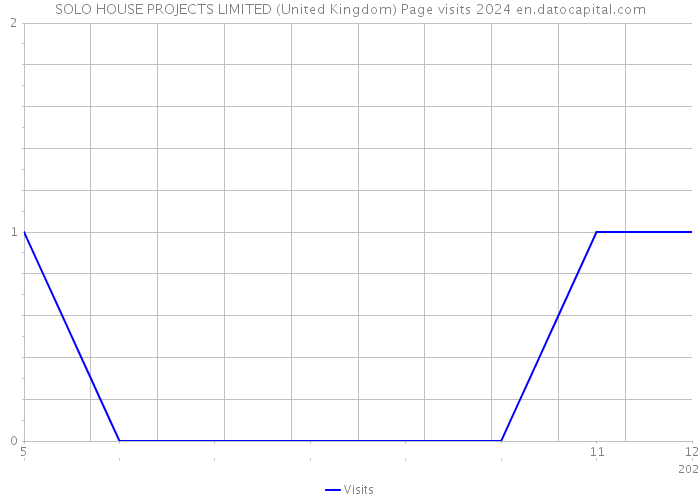 SOLO HOUSE PROJECTS LIMITED (United Kingdom) Page visits 2024 