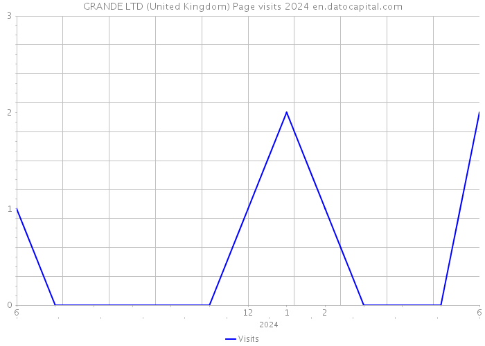 GRANDE LTD (United Kingdom) Page visits 2024 