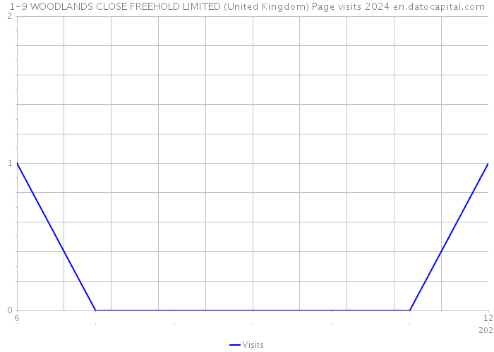 1-9 WOODLANDS CLOSE FREEHOLD LIMITED (United Kingdom) Page visits 2024 
