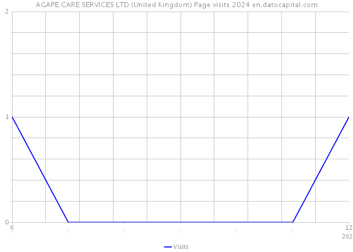 AGAPE CARE SERVICES LTD (United Kingdom) Page visits 2024 