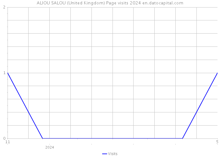ALIOU SALOU (United Kingdom) Page visits 2024 