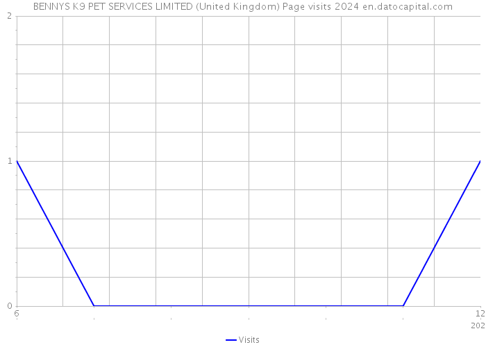 BENNYS K9 PET SERVICES LIMITED (United Kingdom) Page visits 2024 