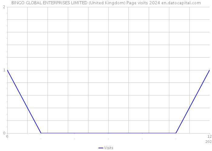 BINGO GLOBAL ENTERPRISES LIMITED (United Kingdom) Page visits 2024 