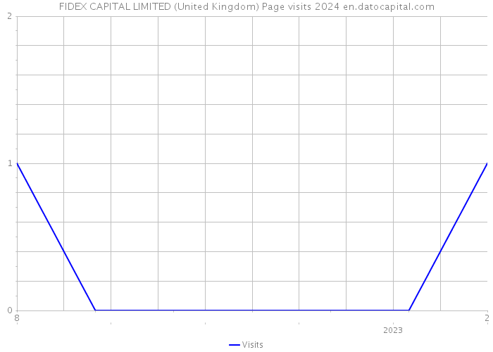 FIDEX CAPITAL LIMITED (United Kingdom) Page visits 2024 