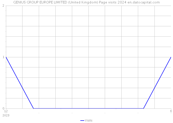 GENIUS GROUP EUROPE LIMITED (United Kingdom) Page visits 2024 