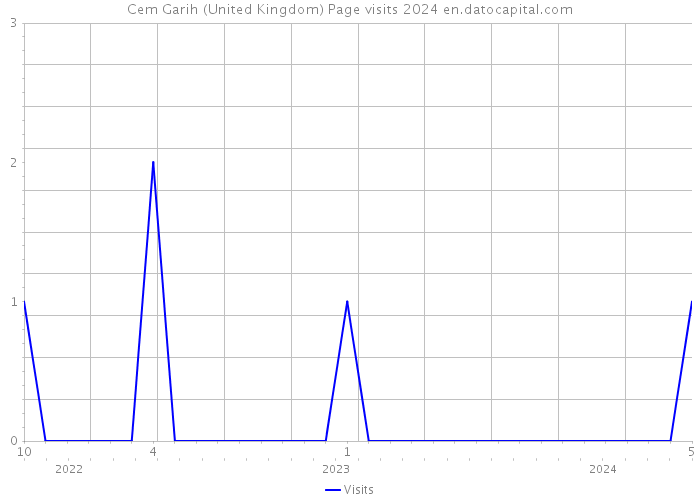 Cem Garih (United Kingdom) Page visits 2024 