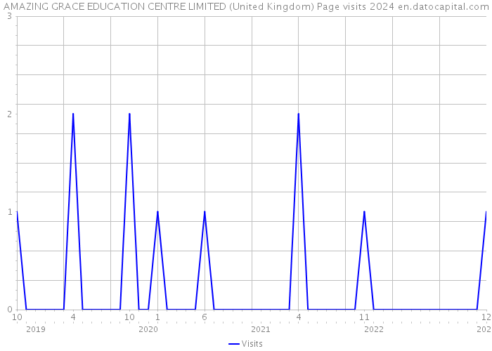 AMAZING GRACE EDUCATION CENTRE LIMITED (United Kingdom) Page visits 2024 