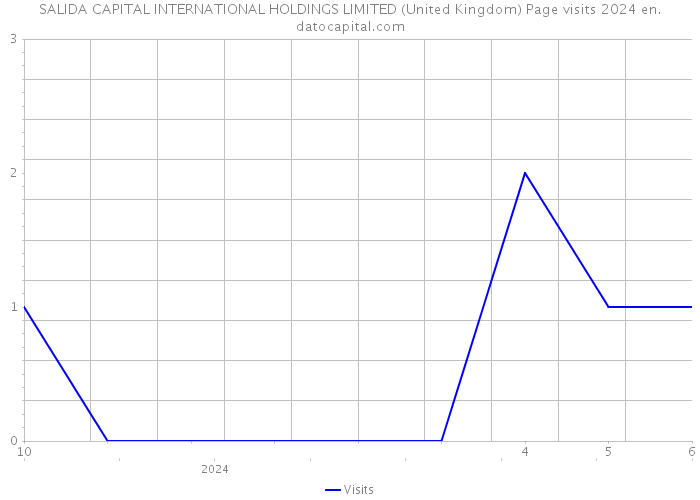 SALIDA CAPITAL INTERNATIONAL HOLDINGS LIMITED (United Kingdom) Page visits 2024 