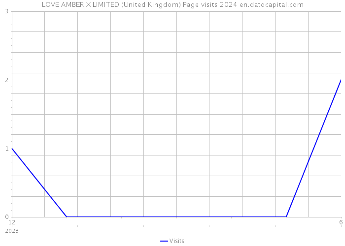 LOVE AMBER X LIMITED (United Kingdom) Page visits 2024 