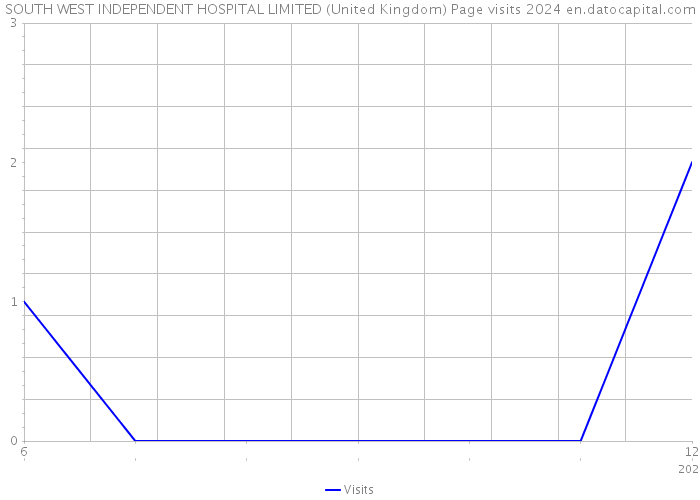 SOUTH WEST INDEPENDENT HOSPITAL LIMITED (United Kingdom) Page visits 2024 