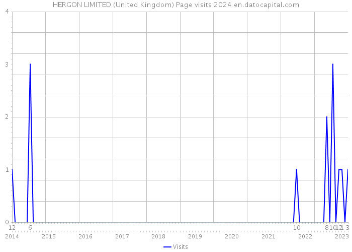 HERGON LIMITED (United Kingdom) Page visits 2024 