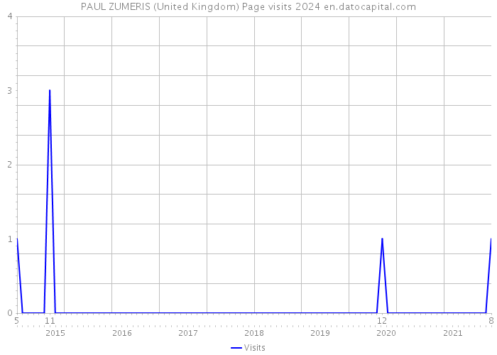 PAUL ZUMERIS (United Kingdom) Page visits 2024 