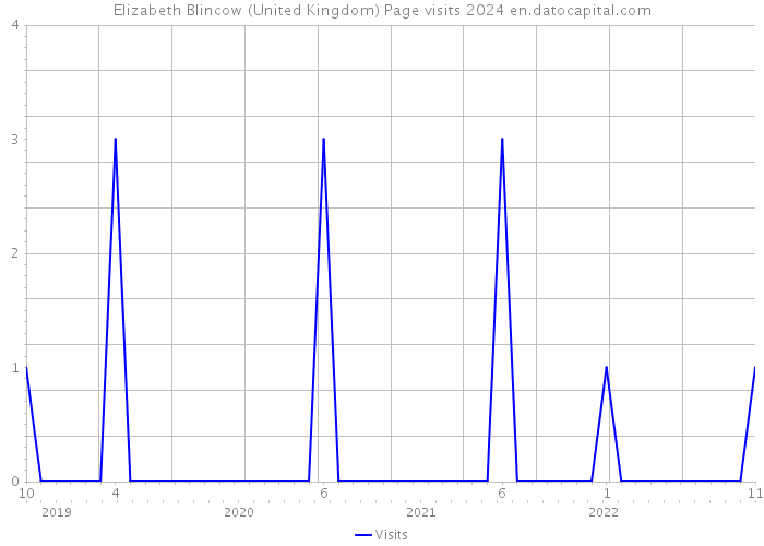 Elizabeth Blincow (United Kingdom) Page visits 2024 