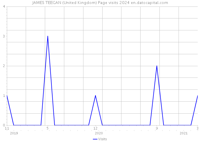 JAMES TEEGAN (United Kingdom) Page visits 2024 