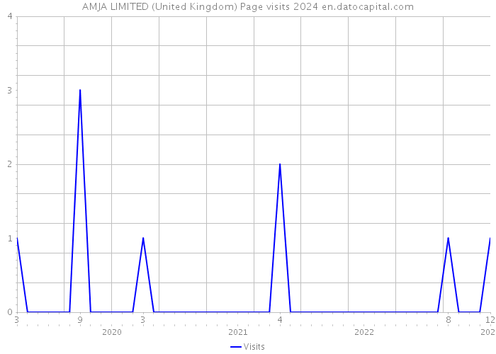 AMJA LIMITED (United Kingdom) Page visits 2024 