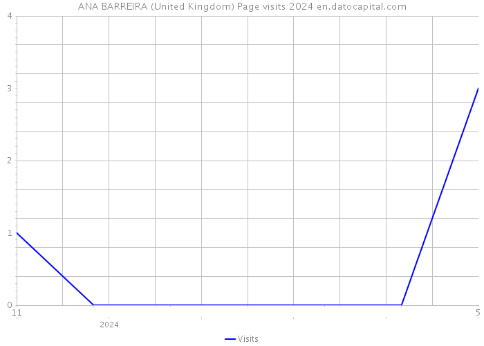 ANA BARREIRA (United Kingdom) Page visits 2024 