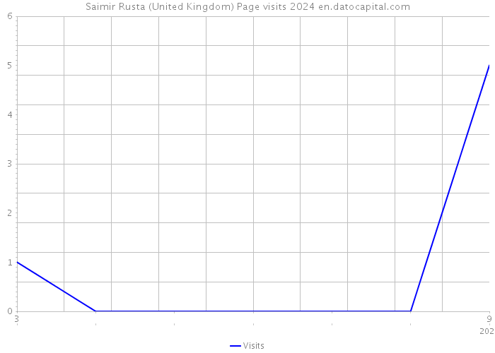Saimir Rusta (United Kingdom) Page visits 2024 