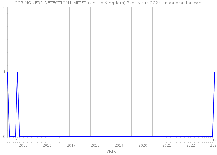 GORING KERR DETECTION LIMITED (United Kingdom) Page visits 2024 