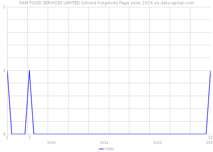 SAM FOOD SERVICES LIMITED (United Kingdom) Page visits 2024 