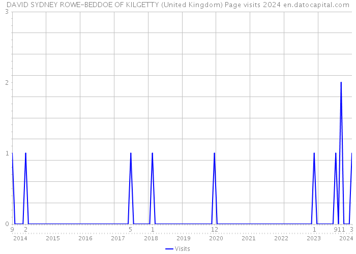 DAVID SYDNEY ROWE-BEDDOE OF KILGETTY (United Kingdom) Page visits 2024 