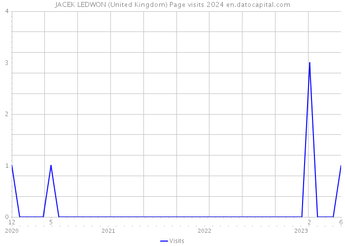 JACEK LEDWON (United Kingdom) Page visits 2024 