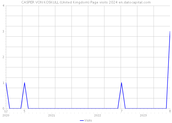 CASPER VON KOSKULL (United Kingdom) Page visits 2024 