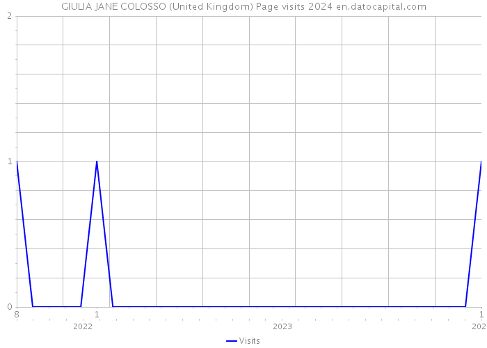 GIULIA JANE COLOSSO (United Kingdom) Page visits 2024 