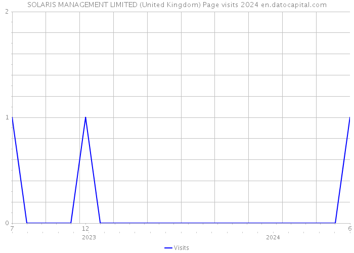 SOLARIS MANAGEMENT LIMITED (United Kingdom) Page visits 2024 
